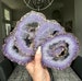 Amethyst inspired geode coasters, resin coasters, agate coasters