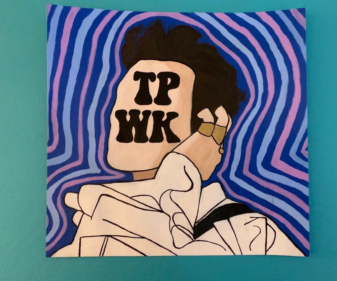 Harry Styles TPWK acrylic painting Etsy