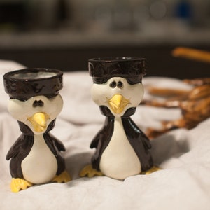 Handmade Penguin Vases