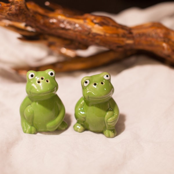 Chunky Frog Salt and Pepper Shakers