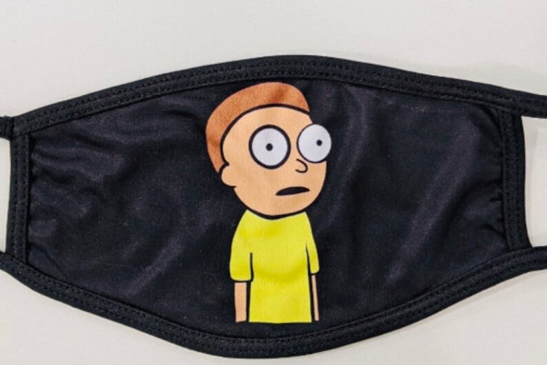 Rick and Morty Face Mask Morty Mask Latest Season Heist | Etsy