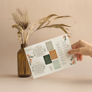 Starter Kit Postcard, Essential Oil Printable, Starter Bundle Recipes, Welcome Kit, Young Living