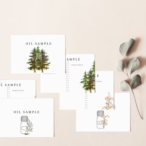 Essential Oil Sample Card Oil Recipe Printable Young Living - Etsy