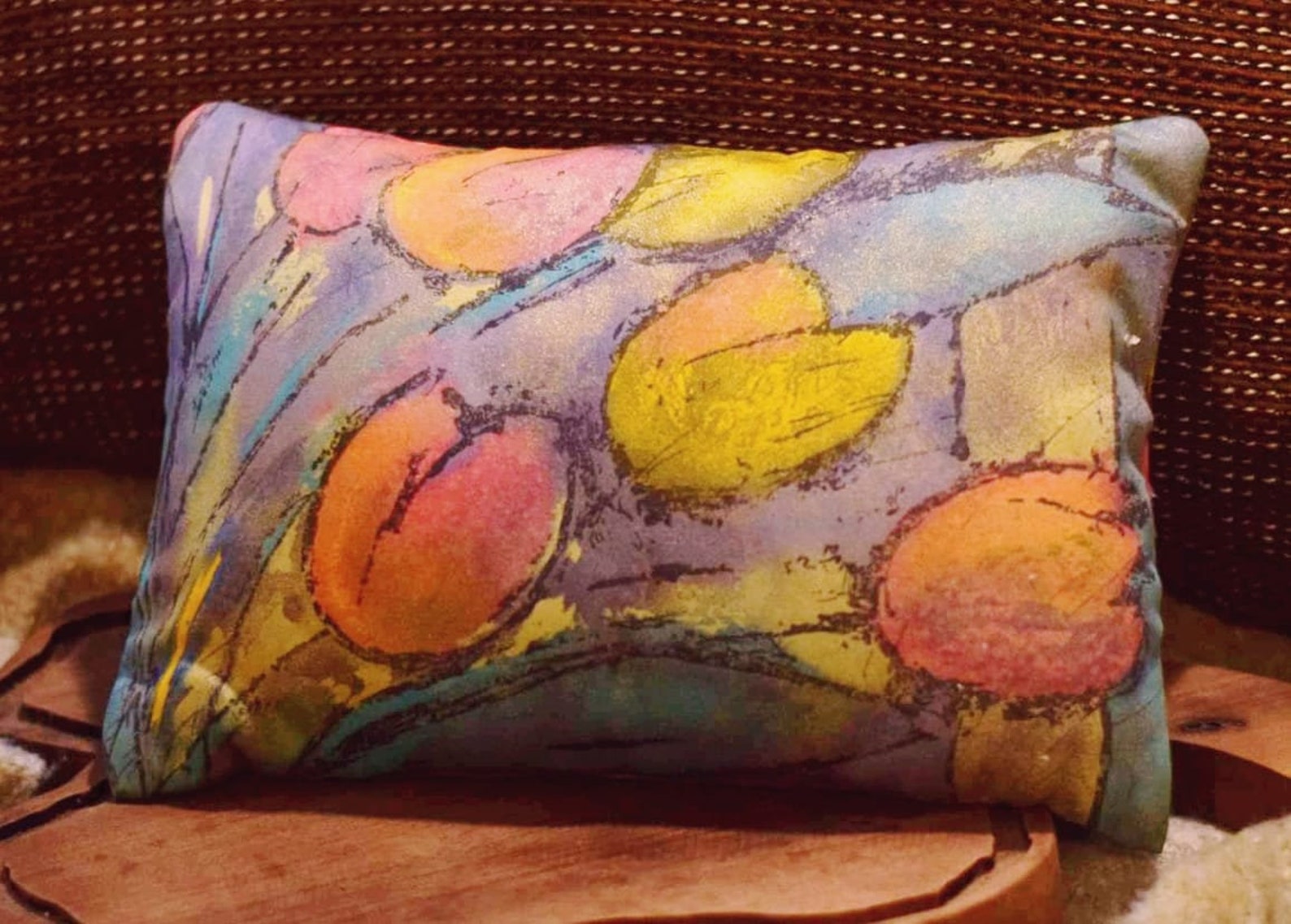 Large Herbal Pillow Aromatherapy Sleep Pillow Lavender Etsy