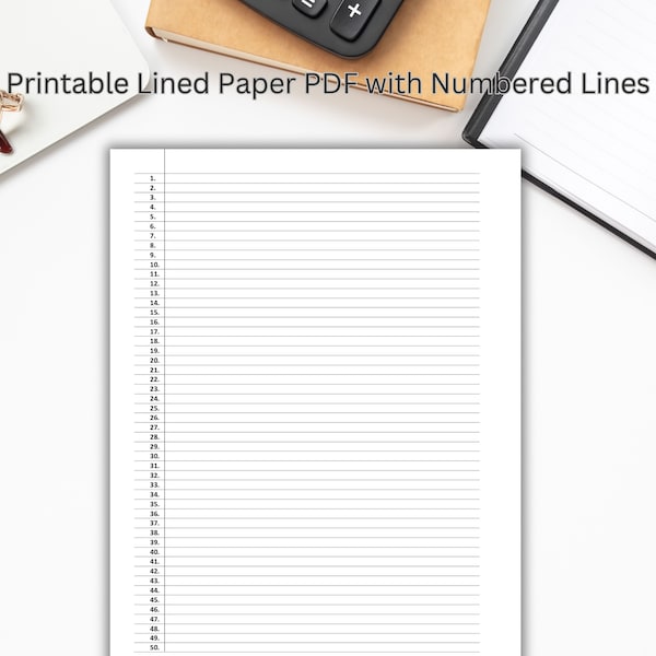 Lined Paper - Etsy