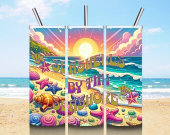 Beach Tumbler Wrap 20z Tumbler Sublimation | PNG Download | Fun in the Sun | Digital Download