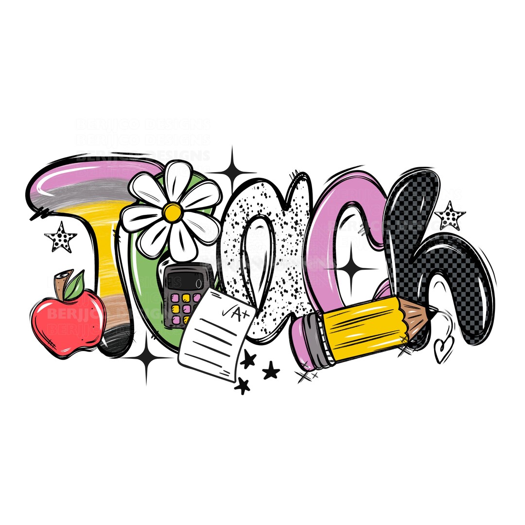 Teacher Png, Back to School Png, Teacher Appreciation Png, Cute Teacher ...