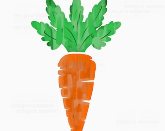 Cenoura de Páscoa em aquarela PNG: Download de arte digital