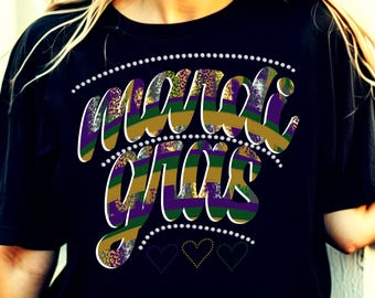 Louisiana Mardi Gras PNG: Sublimation Design Download