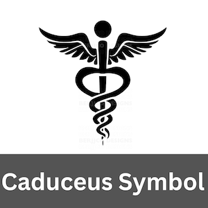 Medical Caduceus Symbol SVG for nurses  doctors pharmacists paramedics emts and mythology