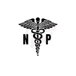 Caduceus symbol | Nurse Practitioner svg, Medical Symbol Svg, Nurse svg, Caduceus Symbol for NP | digital download, png, jpg, svg |