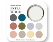 Extra White by Sherwin Williams Interior Paint Color Palette, Interior Design Color Trends, Best White for trim, home paint colors, trending