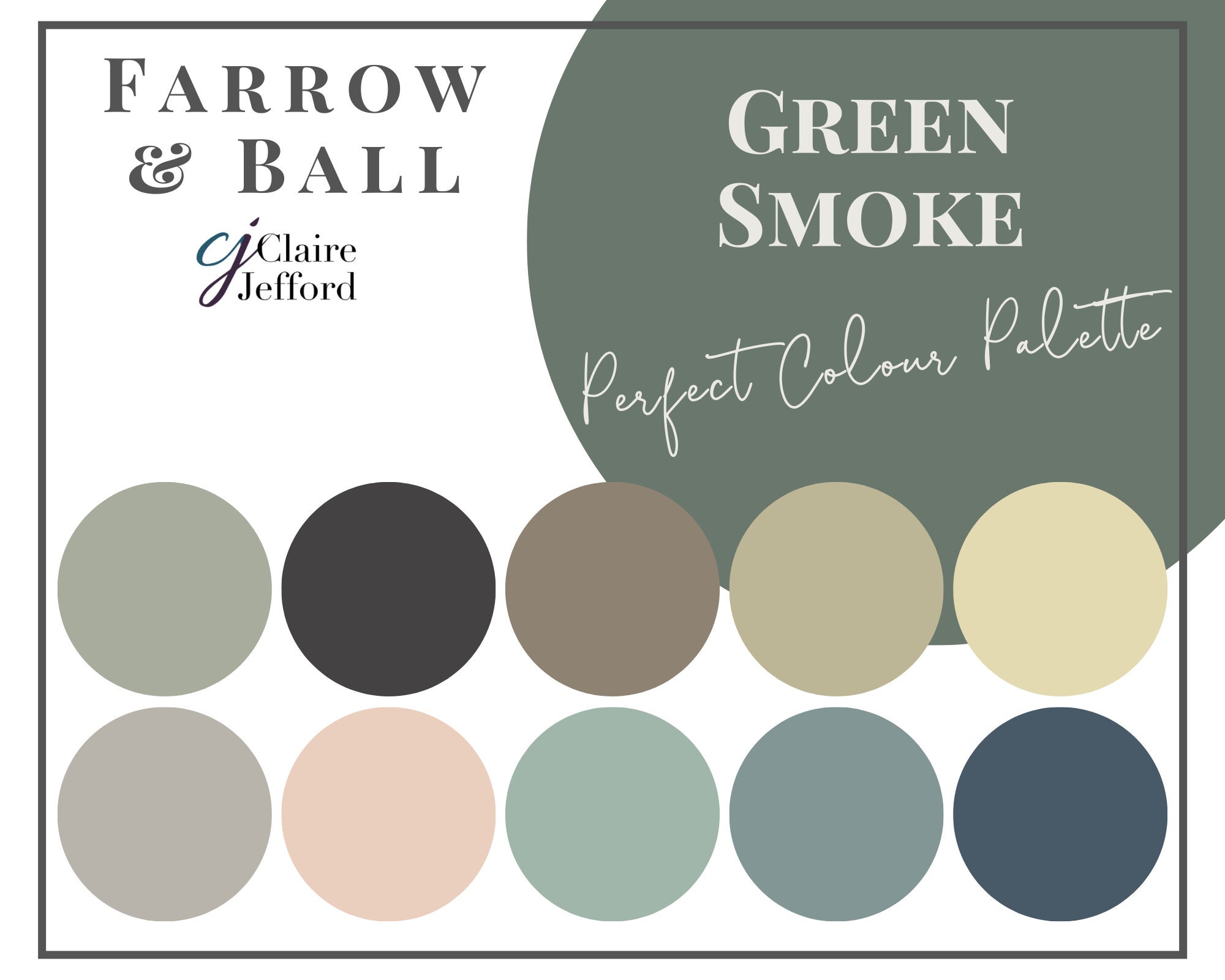 Farrow And Ball Green Smoke Living Room