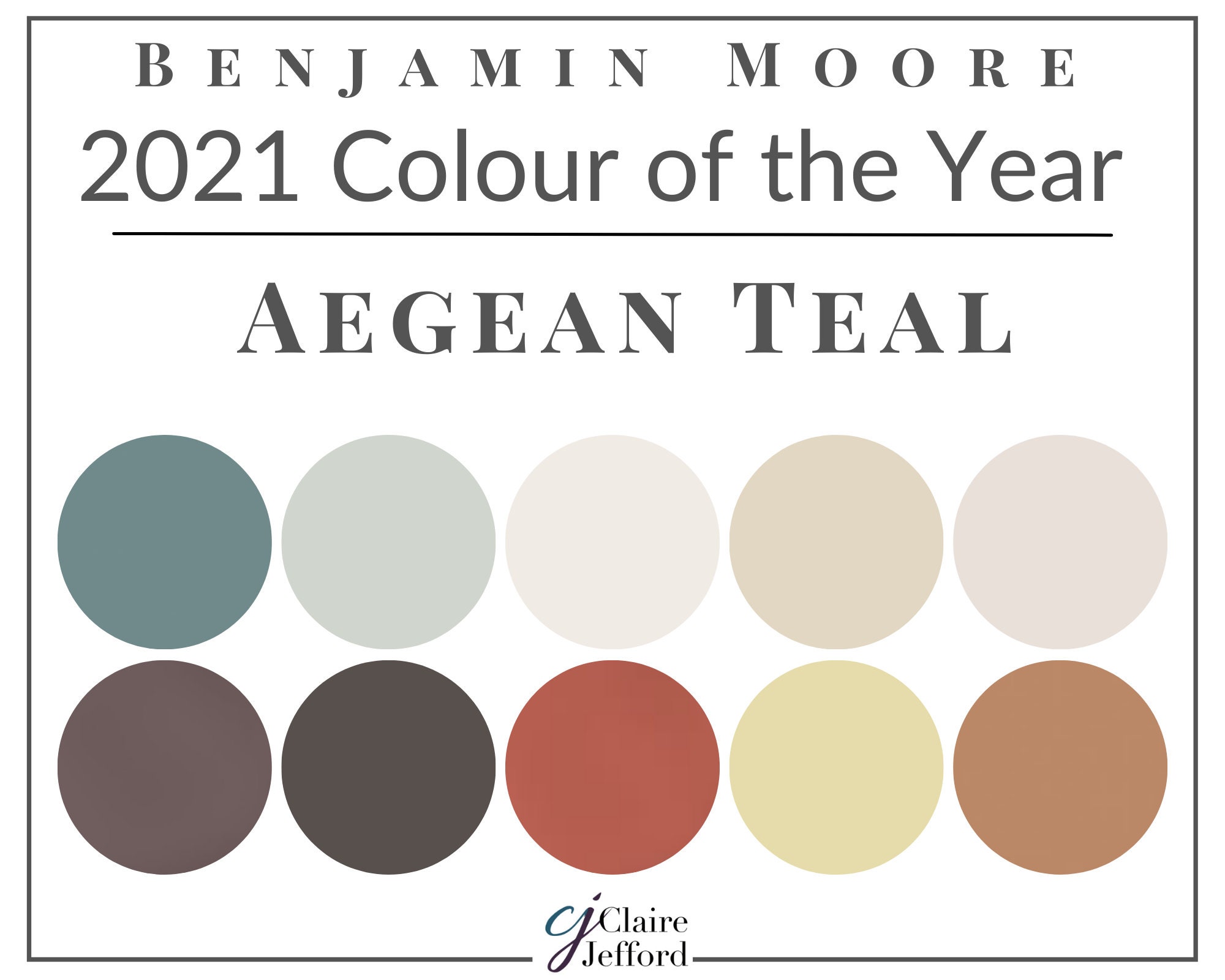 Aegean Teal Benjamin Moore Color Of The Year 2021 Color UK