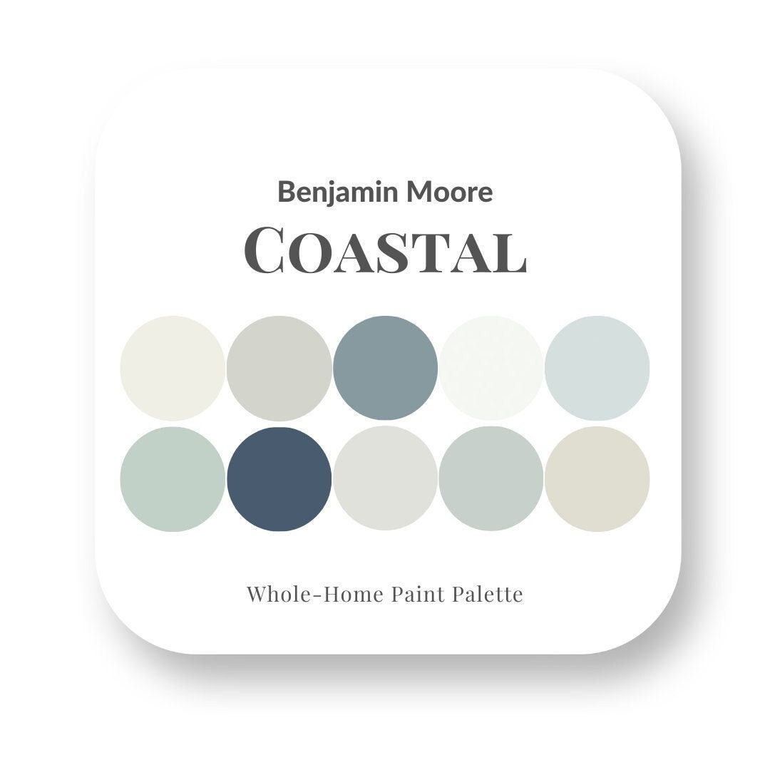 Coastal Perfect Paint Palette - Benjamin Moore, Interior Design Paint ...