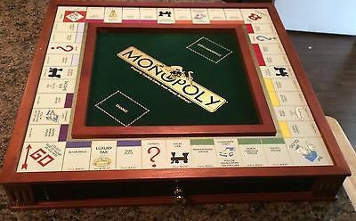 Fully Customisable Monopoly Wooden Board Etsy UK