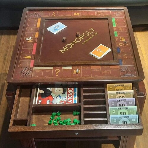 Fully Customisable Monopoly Wooden Board Etsy UK