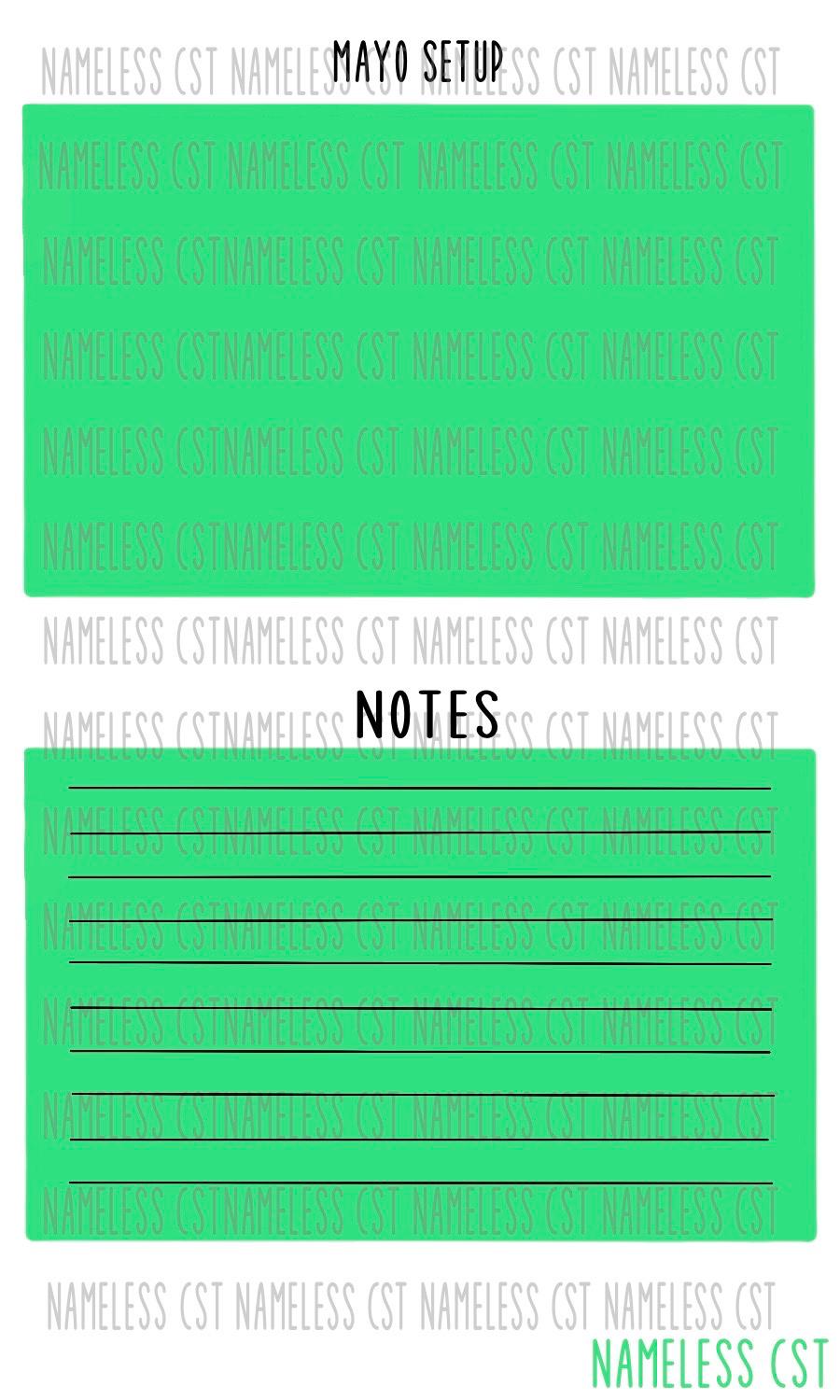 Or Preference Card Examples Printable Preference Cards - Etsy