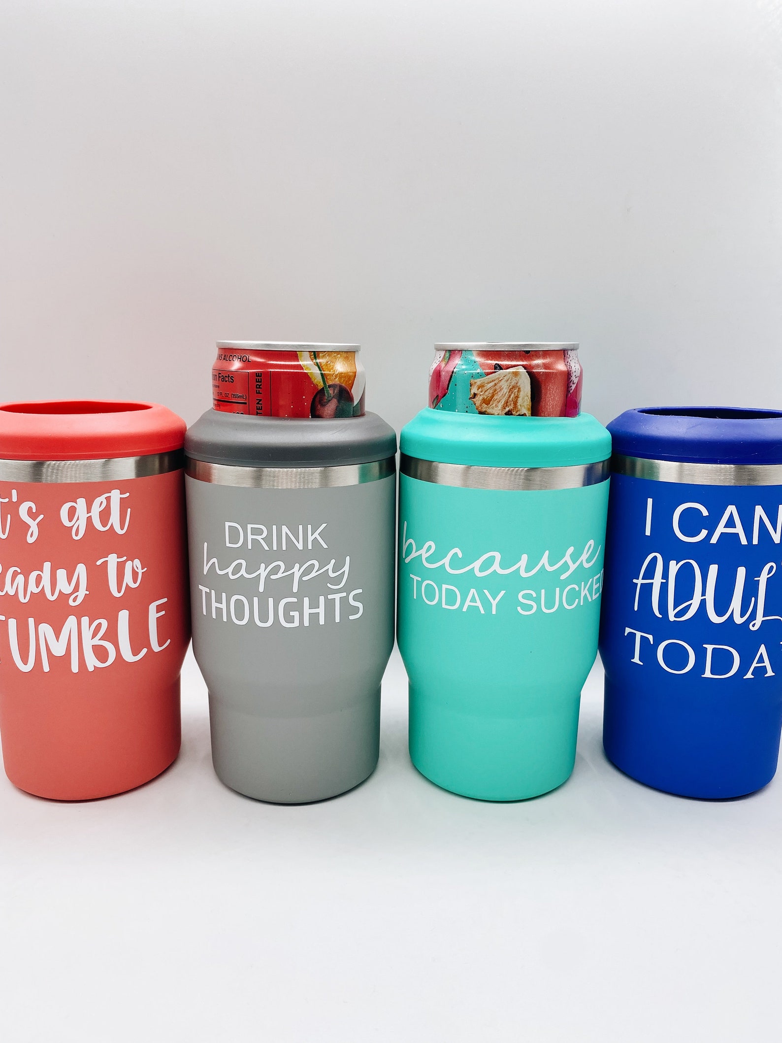 4in1 Cooler Cup Set Set of 4 Cooler Cups 1 of Each Color Etsy
