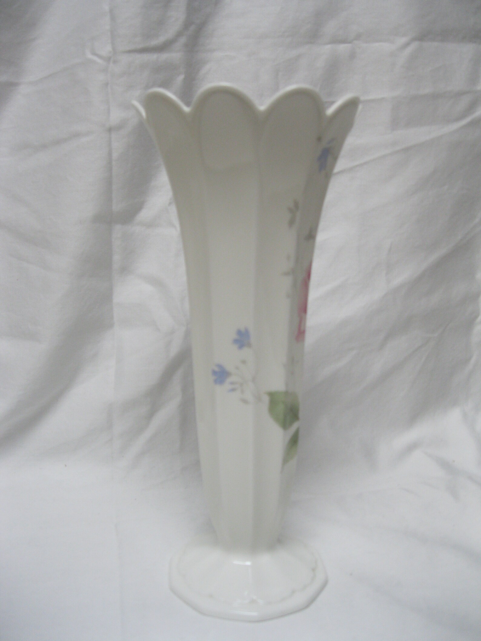 Vintage Mikasa Bone China Vase April Rose Pattern Etsy