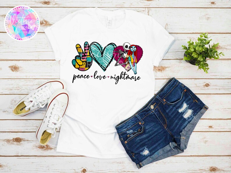 Download Peace Love Nightmare PNG | Etsy