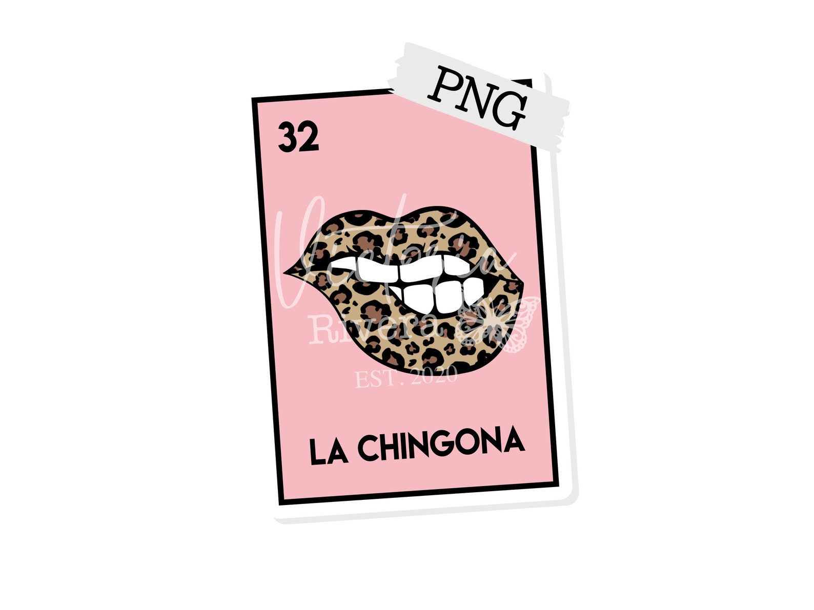 La Chingona Loteria Card PNG Etsy