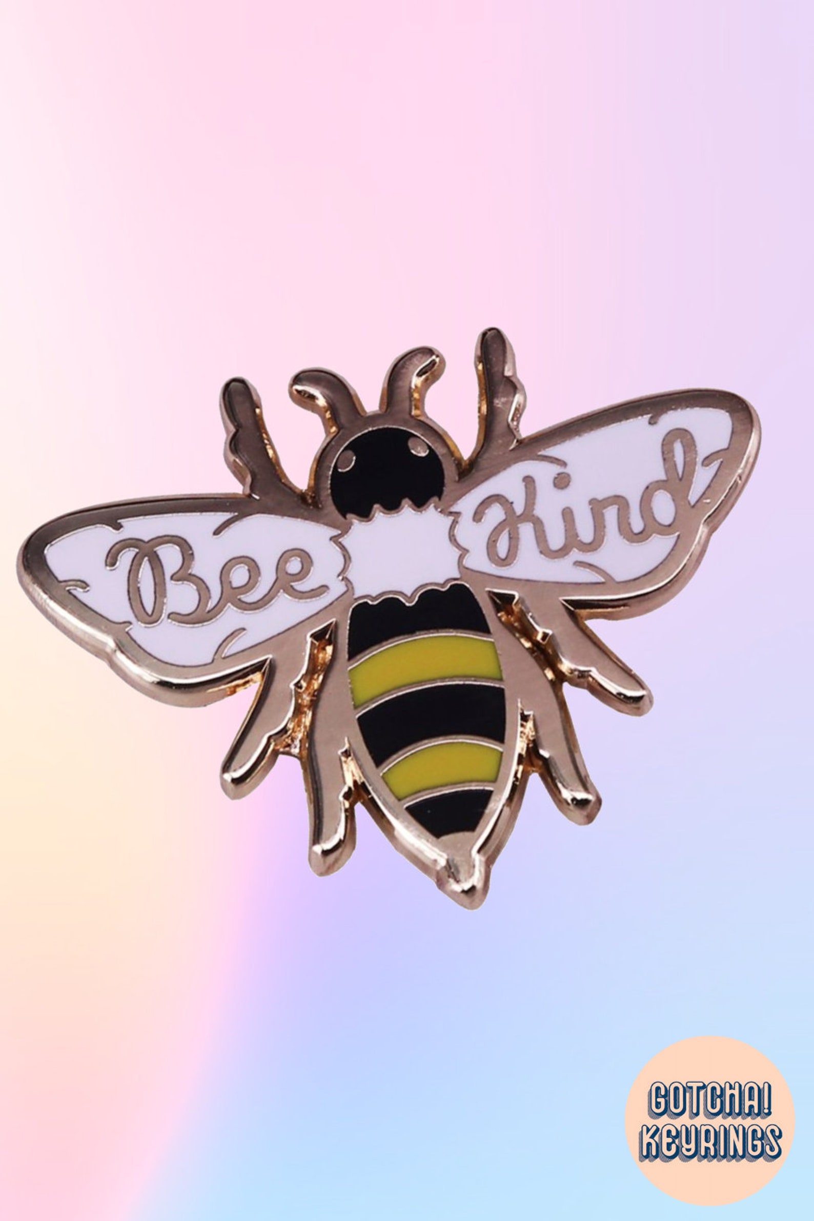 Bee Kind Enamel Pin / Bee Brooch / Save the Bees Pin / Bee Etsy