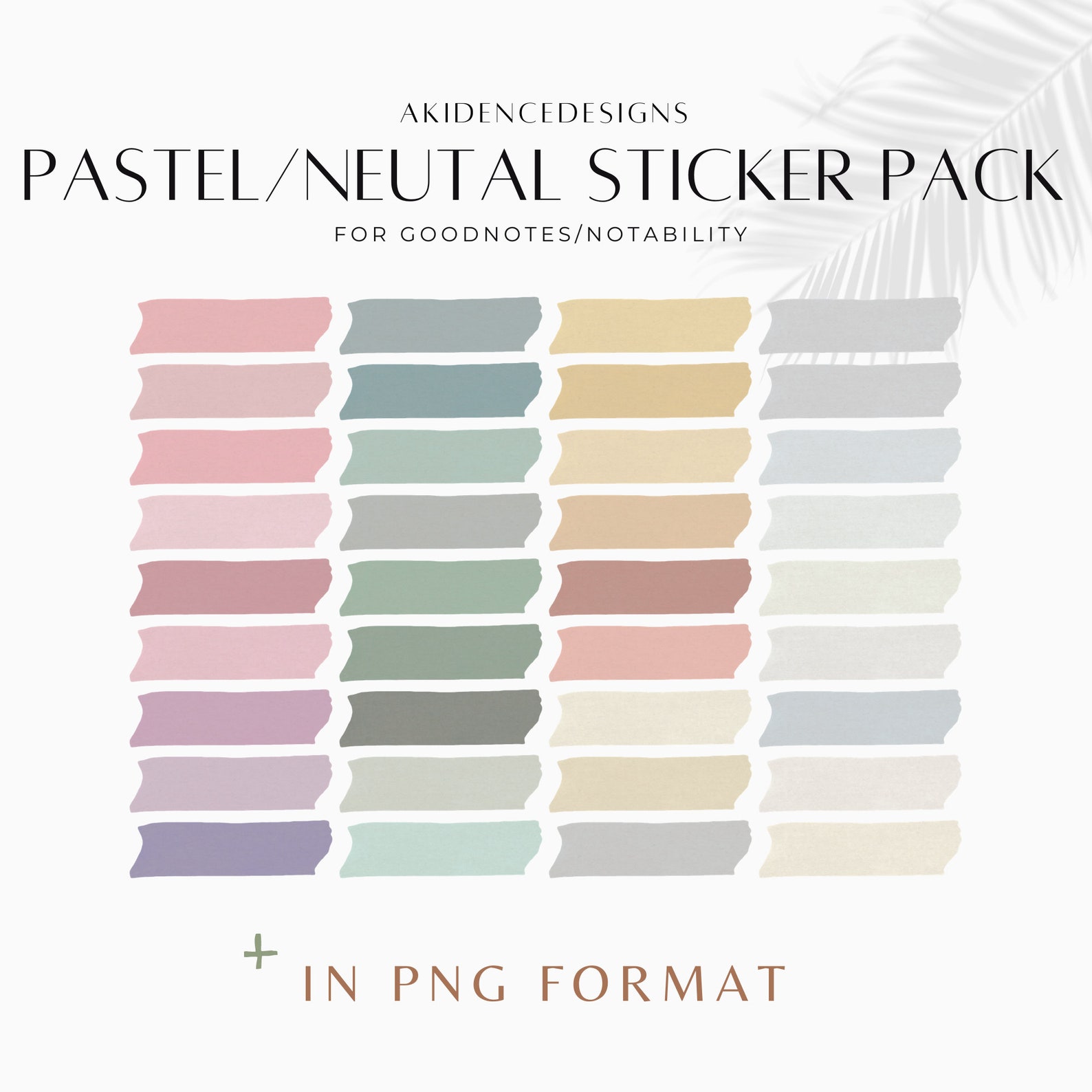Pastel/neutral Sticker for Goodnotes/notability | iPad Sticky Note ...