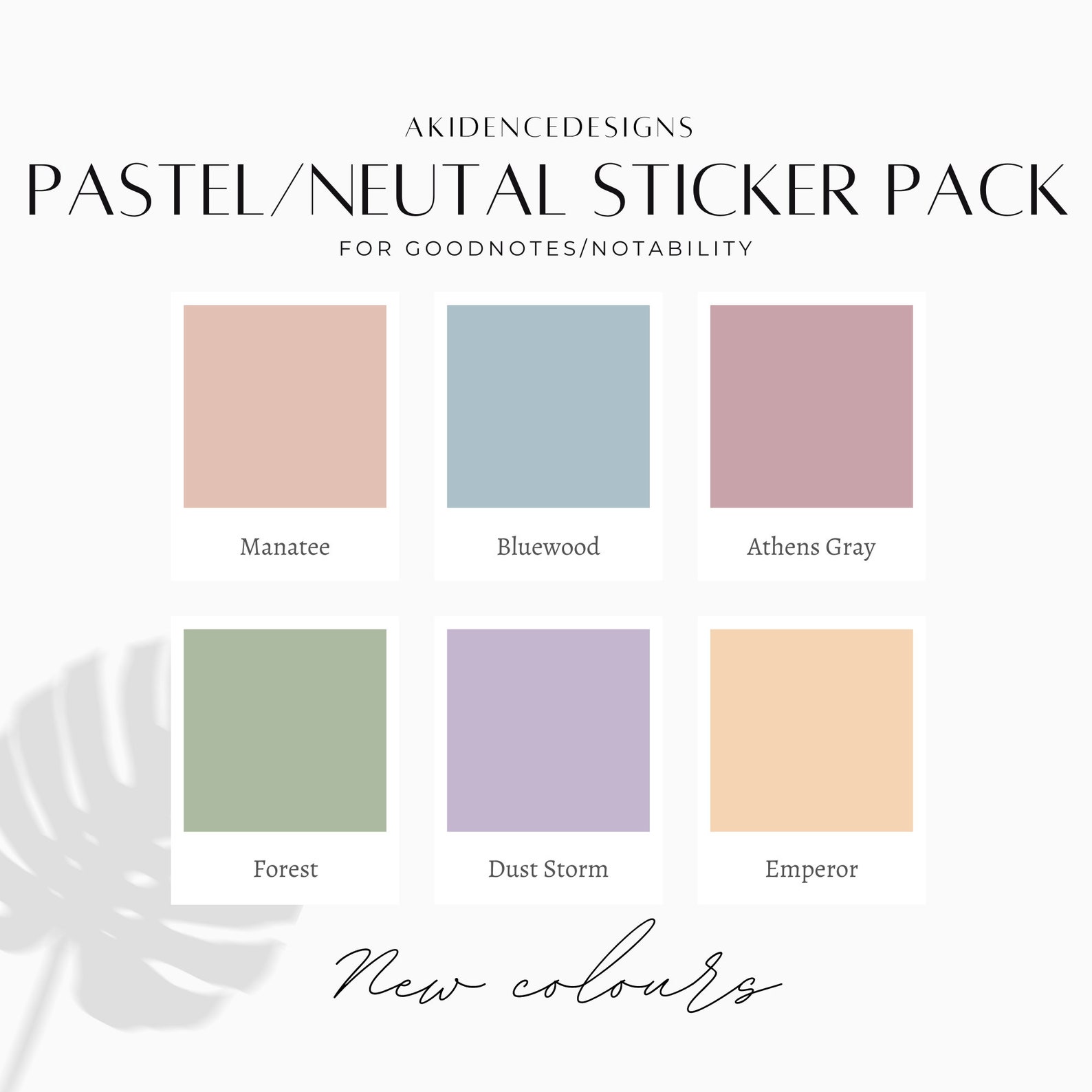 Pastel/neutral Sticker for Goodnotes/notability | iPad Sticky Note ...