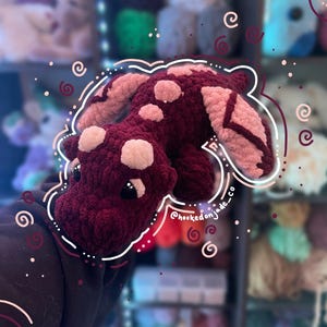 Crochet Dragon Plushie| Handmade Crochet Dragon Plushie | Amigurumi Crochet plushie|