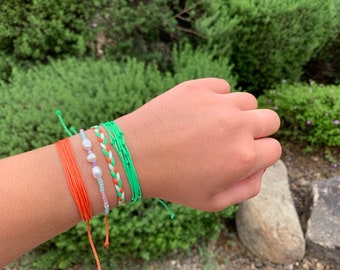 Garden Charms 3 Colors Stainless Steel Bangle Jewelry Seed Beads Handmade Cuff Bangles Woven Boho Bangles Garden Charms 3 Colors Stainless Steel Bangle Jewelry Seed Beads Handmade Cuff Bangles Woven Boho Bangles