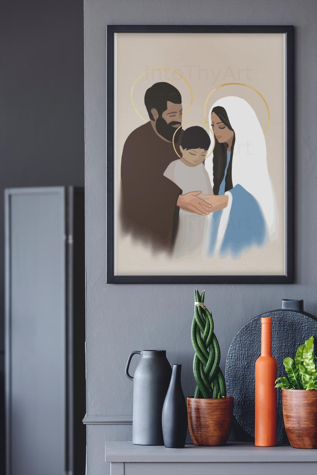 Print-holy Family Print - Catholic Gift | Christmas Decor | Religious ...