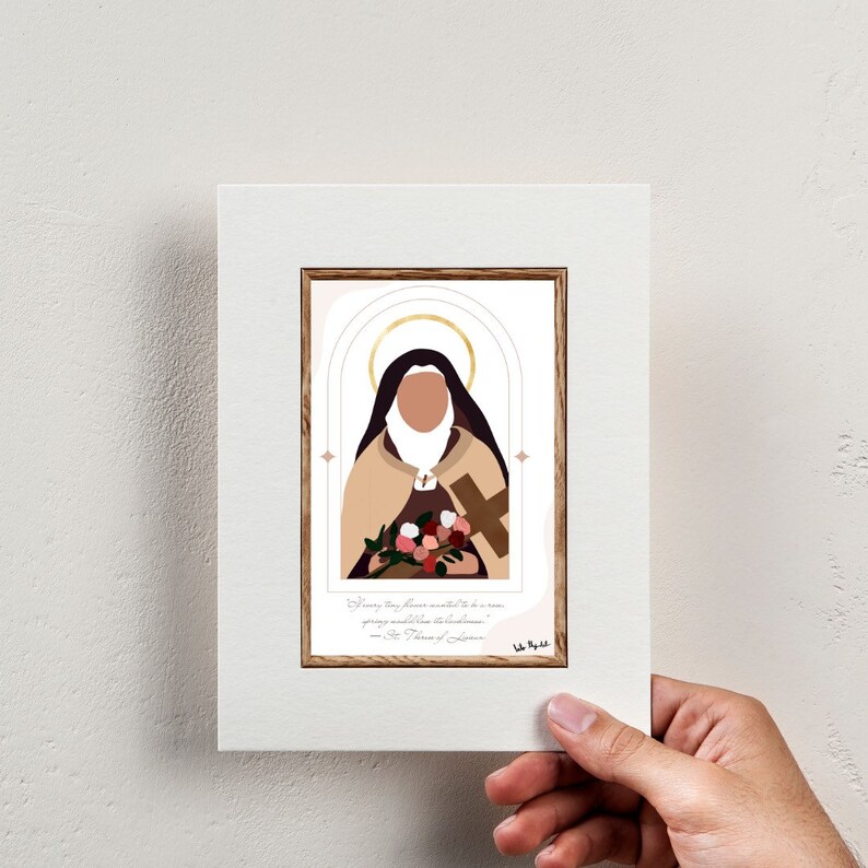 St. Therese of Lisieux Print: Catholic Art, the Little Flower (digital ...