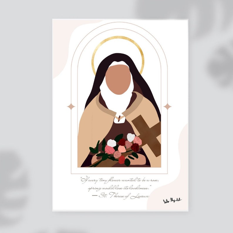 St. Therese of Lisieux Print: Catholic Art, the Little Flower (digital ...