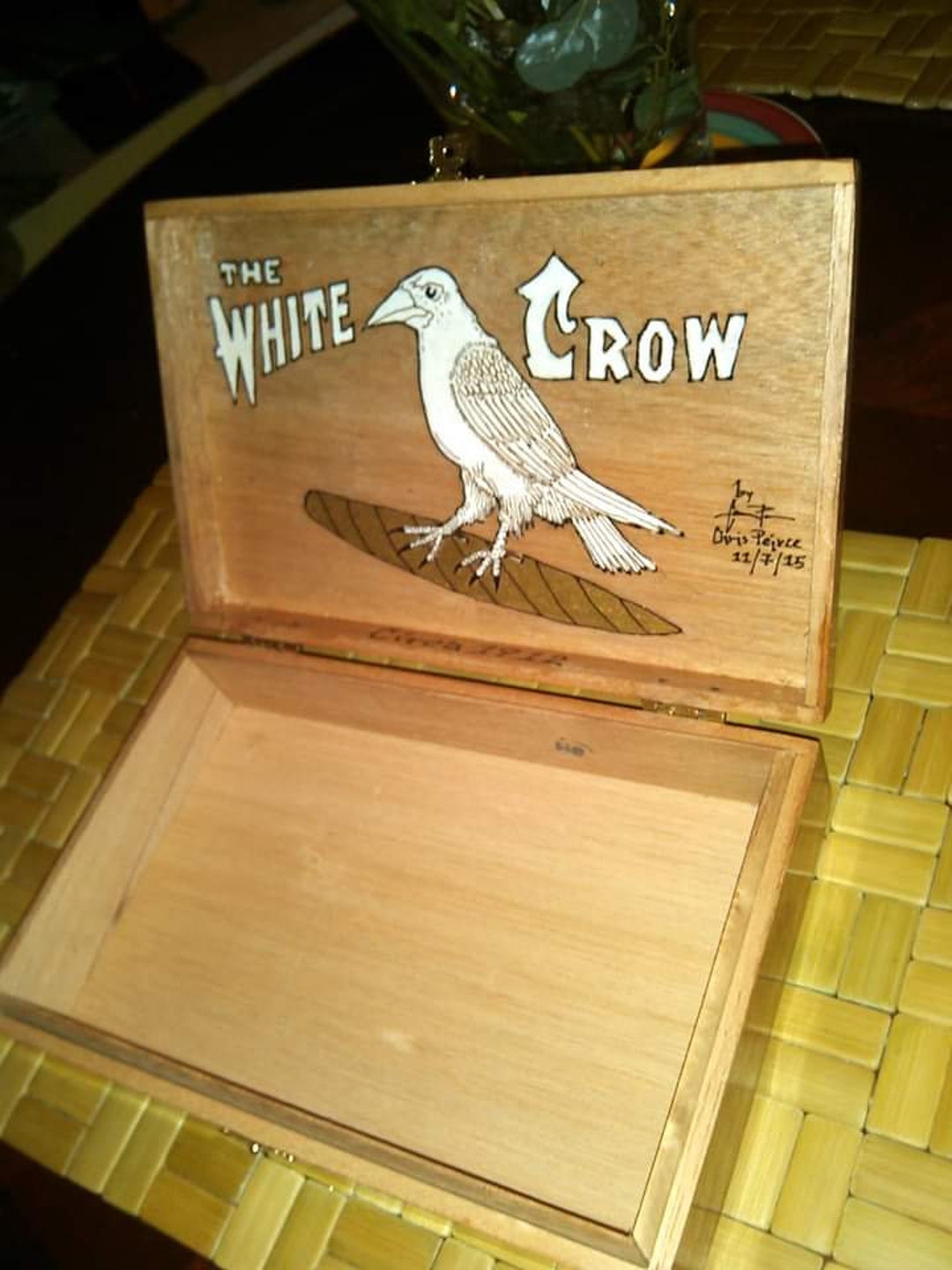 Hand Painted Cigar Boxes Etsy