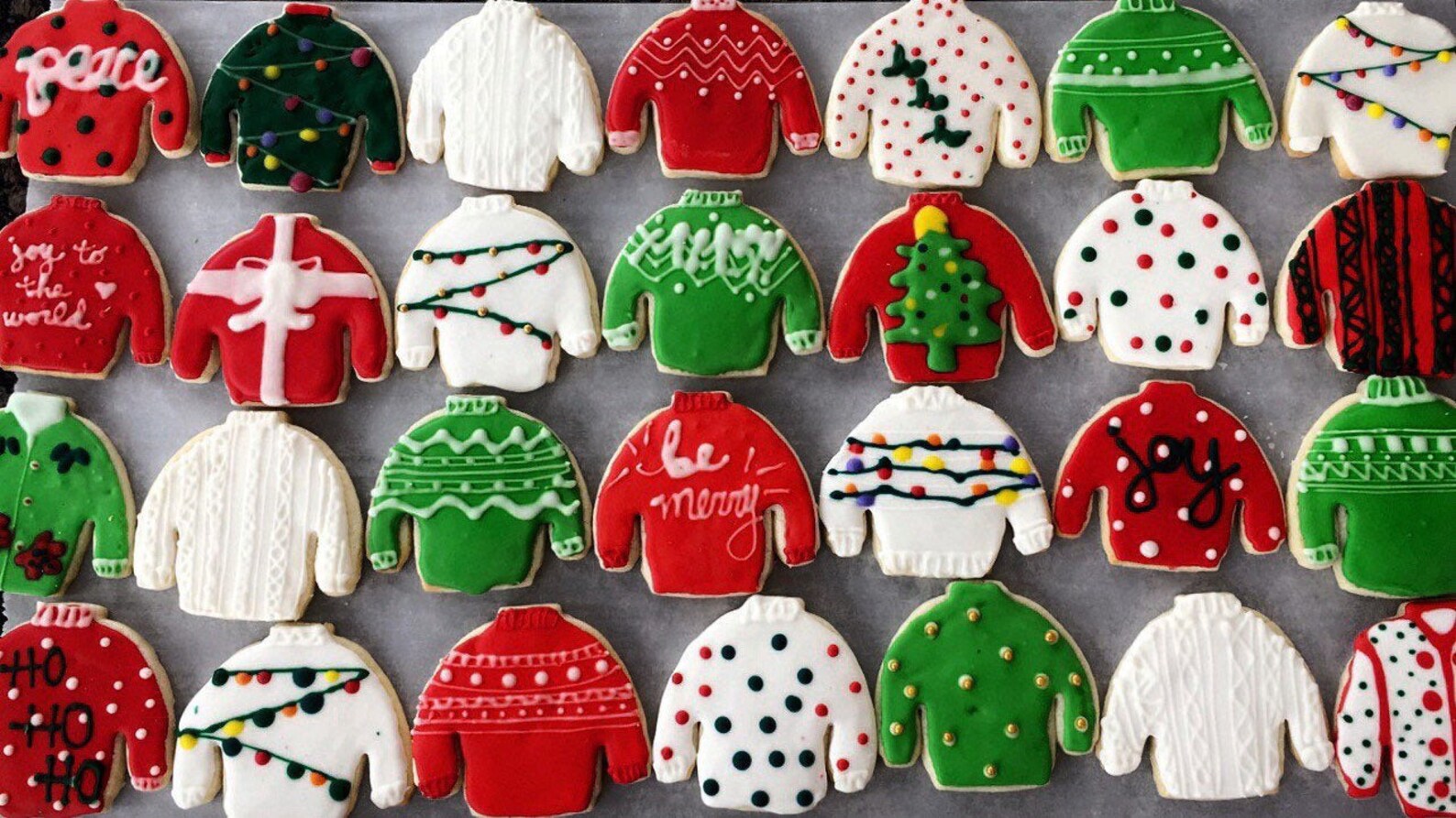 Ugly Christmas Sweater Cookies