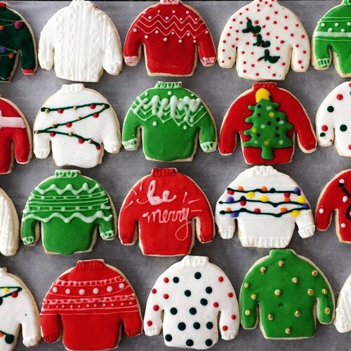 Ugly Christmas Sweater Cookies - Etsy