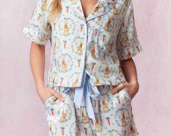 イースターバニーパジャマセット、ウサギパジャマセット、バニーパジャマ