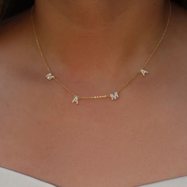 14k Gold Plated Mama Necklace, Mama Necklace 14k gold, Collar Para Mama, Regalos Para El Dia De Las Madres, Regalos Para Mama