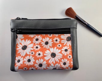 Waterproof Makeup Pouch, Small Makeup Bag for Purse, Small Clutch Purse, Best Friend Birthday Gifts for Her, Just Because Gift for Mom