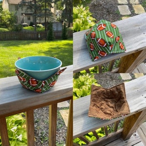 Microwaveable Bowl Cozy, Bowl Cozy for Microwave, Soup Bowl Holder, Reversible Bowl Cozy, Soup Cozy, Stocking Stuffer for Adults, Best
