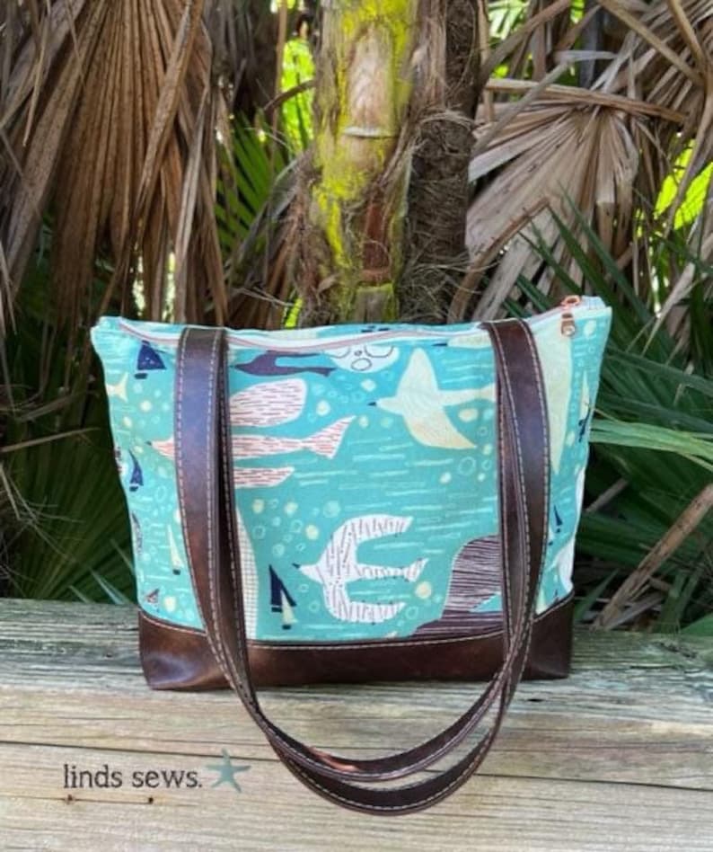 Ellie Handbag PDF Pattern Fabric Purse Pattern Zipper Purse Etsy