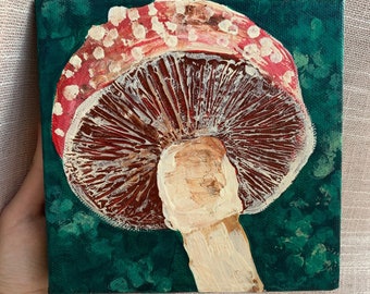 Mushroom Acrylic Painting