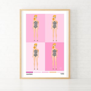 Vintage Barbie Poster Print