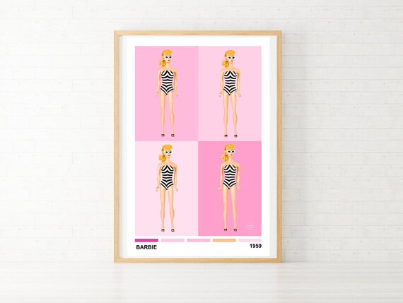 Vintage Barbie Poster Print Etsy UK
