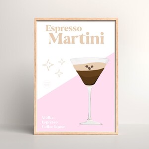 Cocktail Espresso Martini Wall Print Wall Art