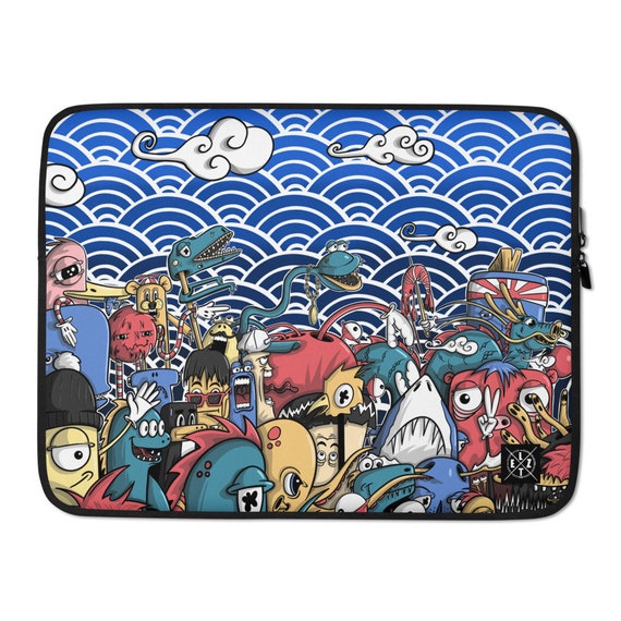 Monster Characters Laptop Sleeve Doodle Art Laptop Case - Etsy Monster Characters Laptop Sleeve Doodle Art Laptop Case - Etsy