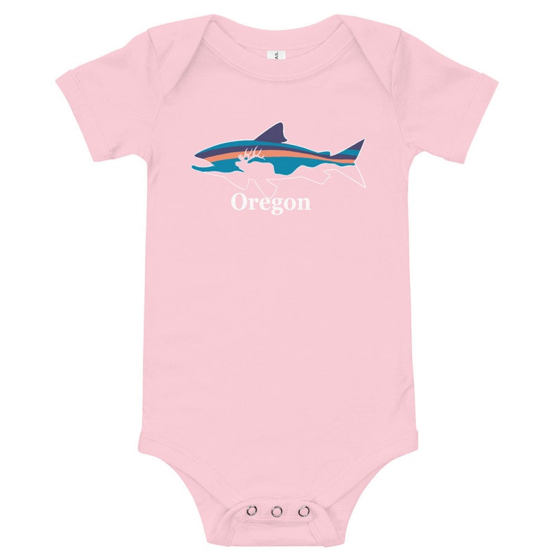 Oregon Baby Onesie Oregon Trout Baby Onesie Oregon Outdoors Baby Onesie Oregon Elk Baby Onesie Portland Baby Onesie