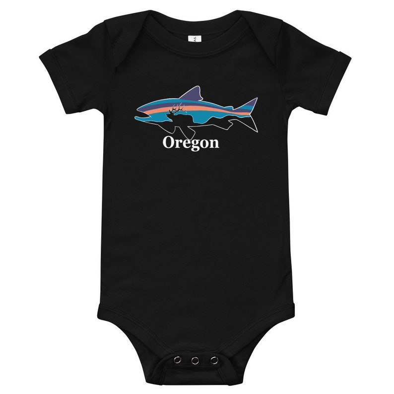 Oregon Baby Onesie Oregon Trout Baby Onesie Oregon Outdoors Baby Onesie Oregon Elk Baby Onesie Portland Baby Onesie