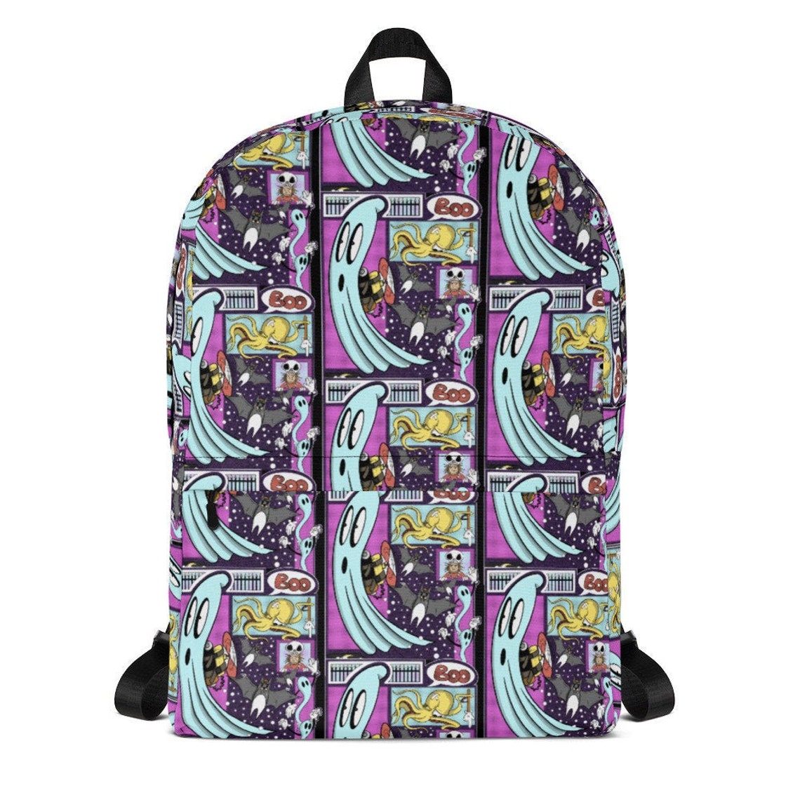 Ghosts Horror Backpack Funny Horror Backpack Comic Backpack Etsy UK